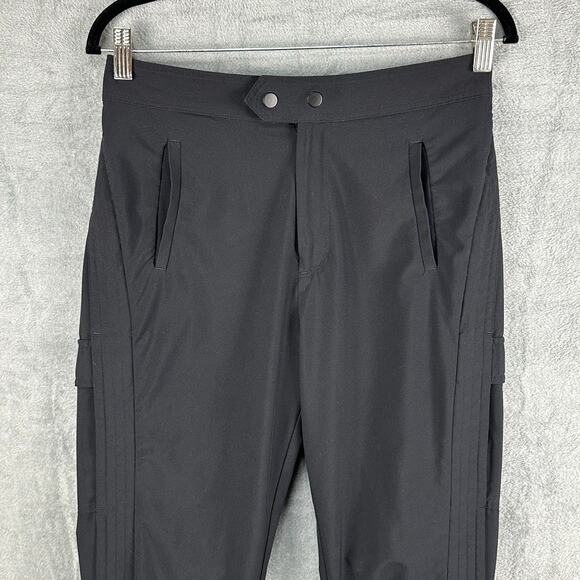 Athleta Uptown Ankle Pant Womens 2 Black Pockets Stretch Zipper Ankle Athleisure - Picture 2 of 16